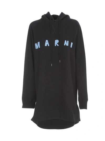 Shop Marni L/s Sweatshirt In Blu Black