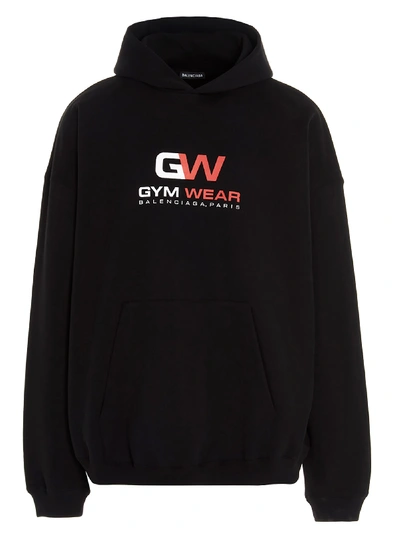 Shop Balenciaga Gym Wear Sweatshirt In Black