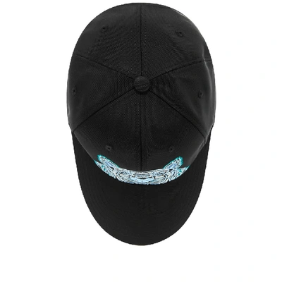 Shop Kenzo Embroidered Tiger Cap In Black