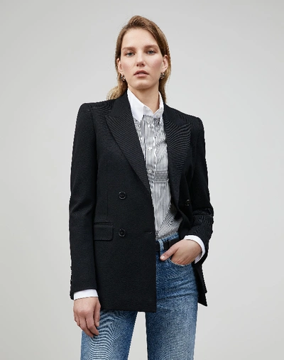 Shop Lafayette 148 Plus-size Surrealist Twill Chadwick Blazer In Black