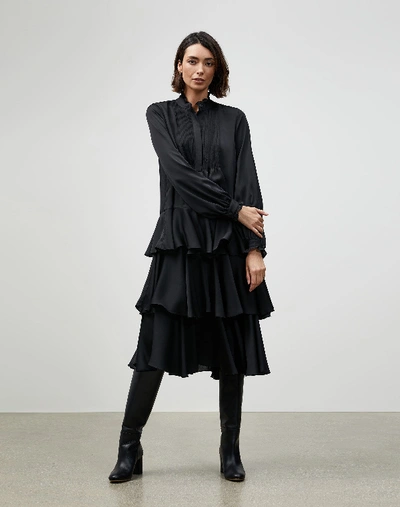 Shop Lafayette 148 Petite Carlisle Cloth Raines Dress In Black