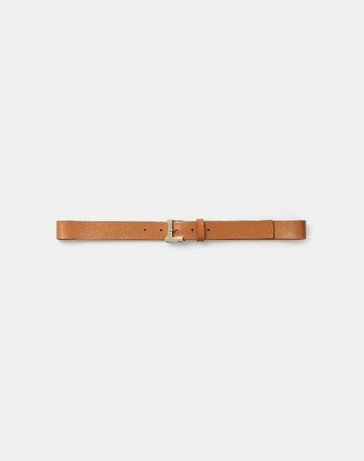 Lafayette 148 Italian Leather Icon Belt In Copper