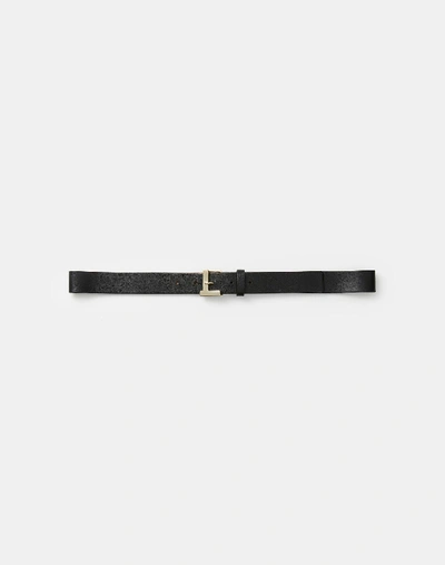 Shop Lafayette 148 Nappa Leather L Beam Belt In Black