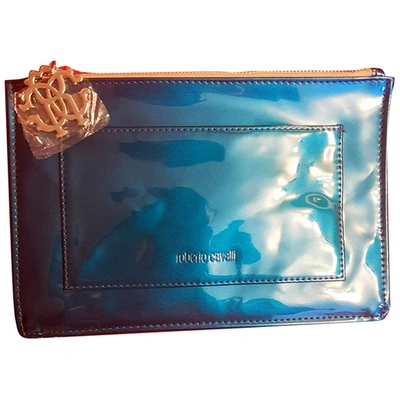 Pre-owned Roberto Cavalli Blue Leather Clutch Bag