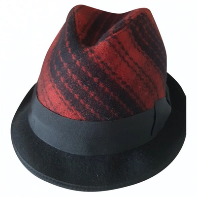 Pre-owned Dolce & Gabbana Red Wool Hat
