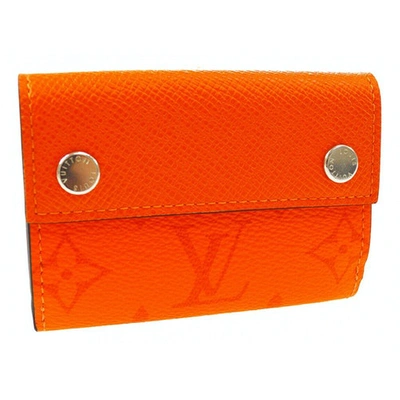 Pre-owned Louis Vuitton Orange Leather Small Bag, Wallet & Cases
