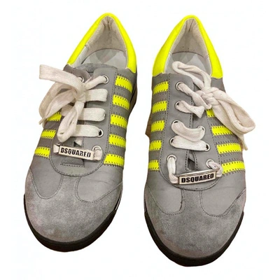 Pre-owned Dsquared2 Grey Cloth Trainers