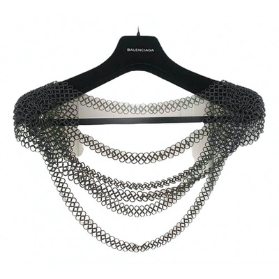 Pre-owned Fannie Schiavoni Necklace In Anthracite