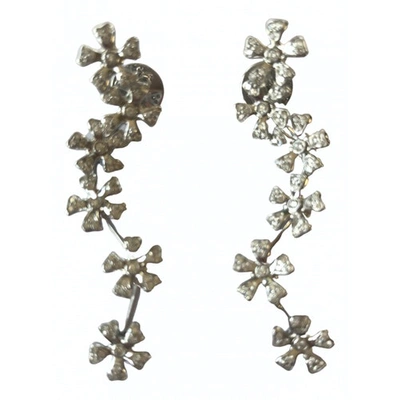 Pre-owned De Beers White White Gold Earrings