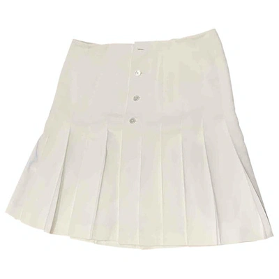 Pre-owned Ralph Lauren Mid-length Skirt In White