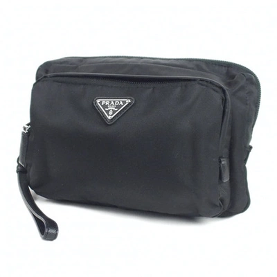 Pre-owned Prada Black Cloth Clutch Bags