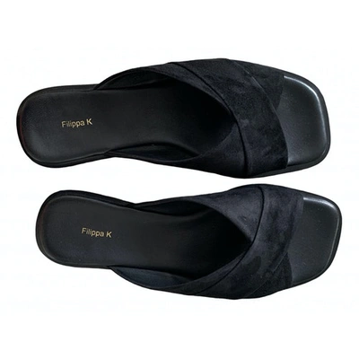 Pre-owned Filippa K Black Suede Sandals
