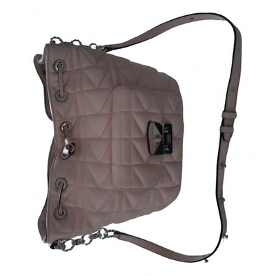 Pre-owned Karl Leather Handbag In Pink