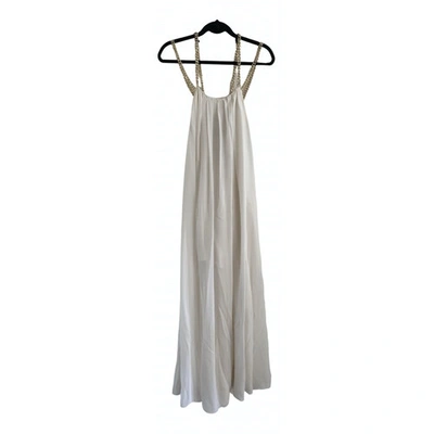 Pre-owned Pierre Balmain White Silk Dress