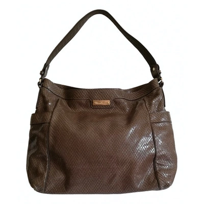 Pre-owned Max Mara Khaki Leather Handbag