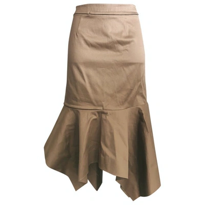 Pre-owned Monse Camel Cotton Skirt