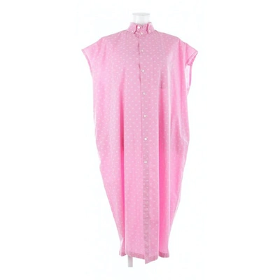 Pre-owned Balenciaga Pink Cotton Dress