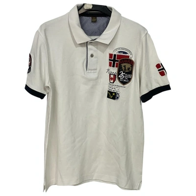Pre-owned Napapijri Polo Shirt In White