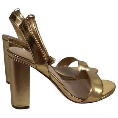 Pre-owned Sandro Spring Summer 2019 Gold Leather Sandals