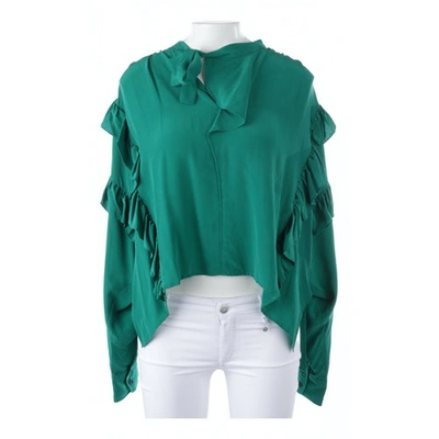 Pre-owned Isabel Marant Green Silk  Top