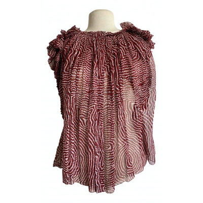 Pre-owned Isabel Marant Red Silk  Top