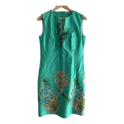 Pre-owned Blumarine Green Cotton Dress