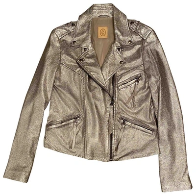 Pre-owned Ash Silver Leather Leather Jacket