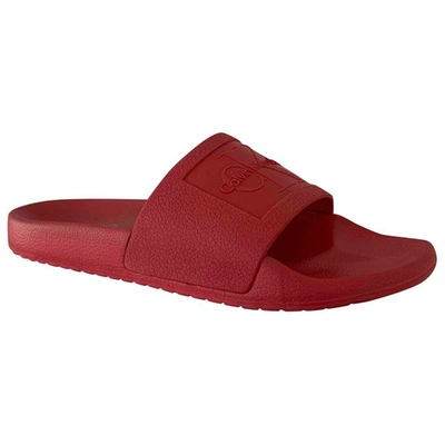 Pre-owned Calvin Klein Red Rubber Sandals