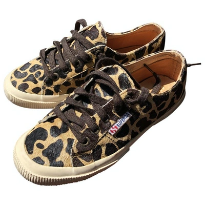 Pre-owned Superga Pony-style Calfskin Trainers