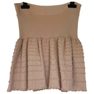 Pre-owned Bcbg Max Azria Pink Skirt