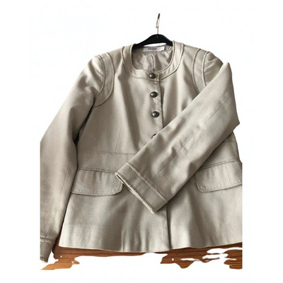 Pre-owned Comptoir Des Cotonniers Ecru Cotton Jacket