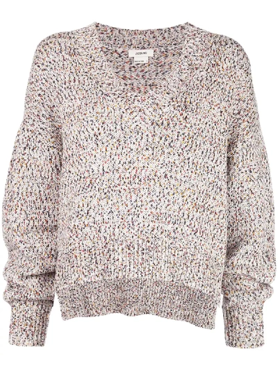 Shop Jason Wu Slouchy V-neck Jumper In Multi