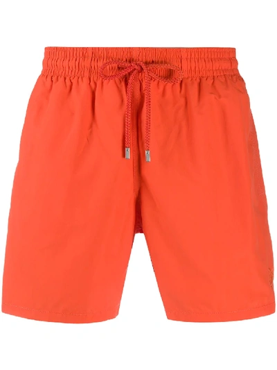 Shop Vilebrequin Bold Swim Shorts In Orange