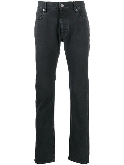 Shop Maison Margiela Straight Leg Slim-fit Jeans In Grey