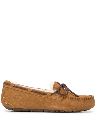 Shop Ugg Dakota Loafers In Brown