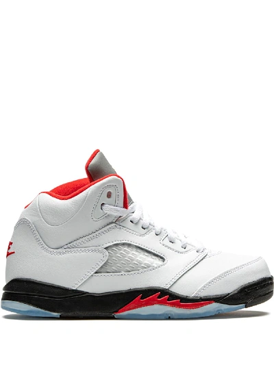Jordan Air  5 Retro Sneakers In White