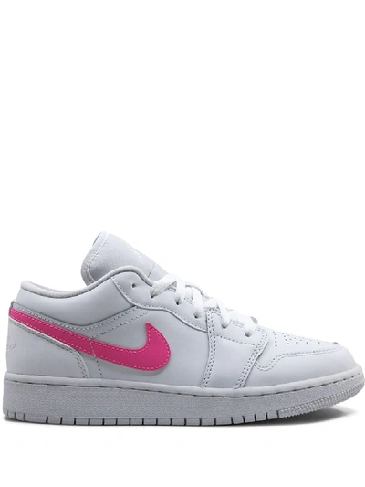 Shop Jordan Air  1 Low "multicolor Swoosh" Sneakers In White