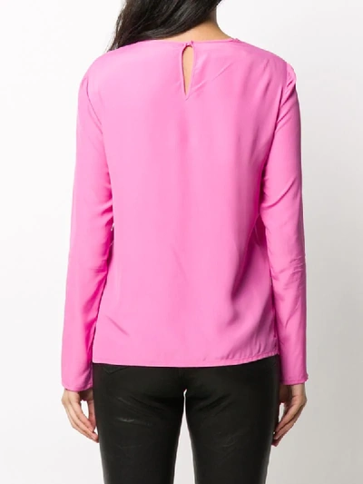 Shop Alberta Ferretti Life Is Passion Blouse In Pink