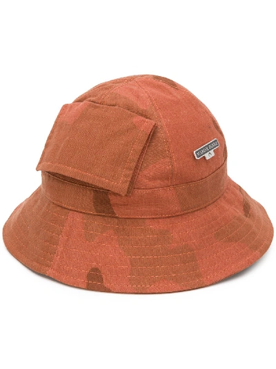 Shop Marine Serre Cotton Hat In Red