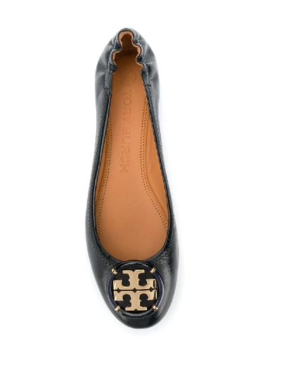 Shop Tory Burch Minnie Leather Ballets