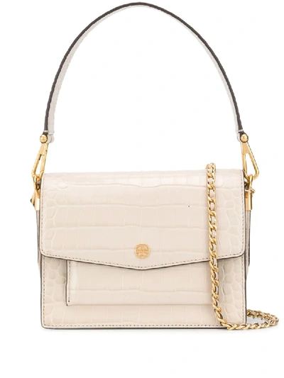 Tory Burch Robinson Double-strap Convertible Shoulder Bag in White