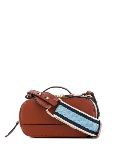 Shop Chloé Mini  C Vanity Bag In Brown