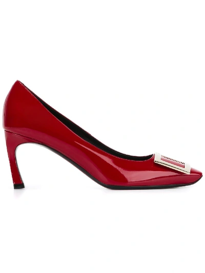 Shop Roger Vivier Trompette Patent Leather Pumps In Red