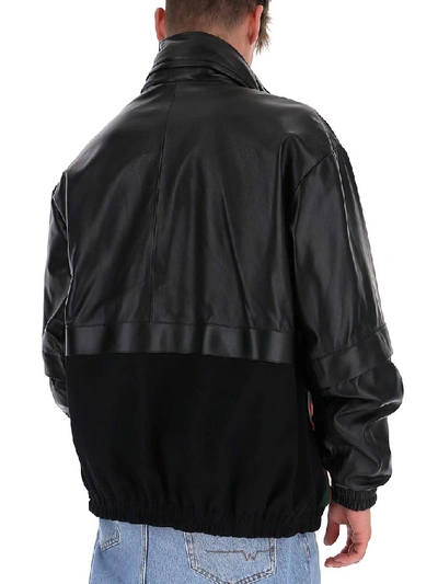 Shop Gucci Web Bomber Jacket In Black