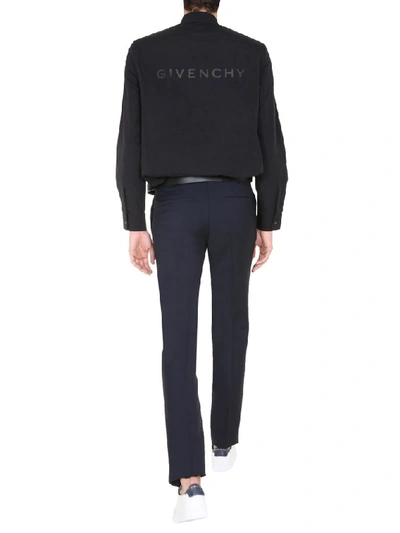 Shop Givenchy Logo Print Shirt In Black