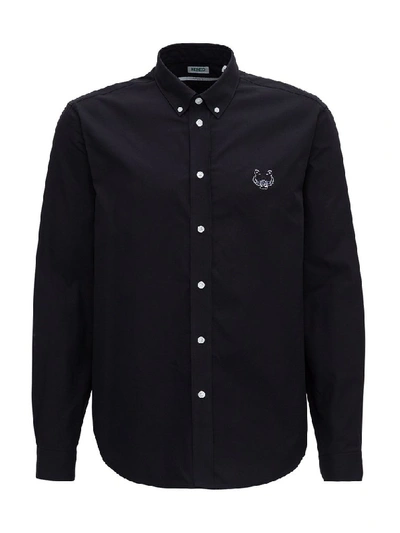 Shop Kenzo Tiger Shirt In Black