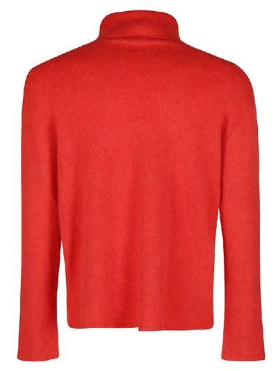 Shop Lanvin Turtleneck Sweater In Red