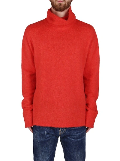 Shop Lanvin Turtleneck Sweater In Red