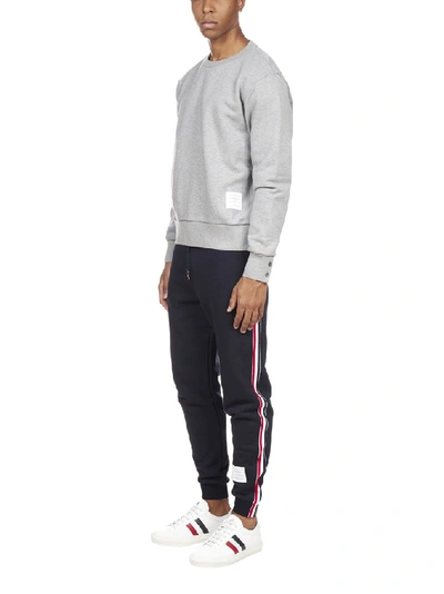 Shop Thom Browne Rwb Stripe Track Pants In Blue