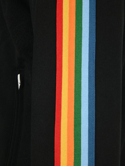 Shop Palm Angels Rainbow Track Jacket In Black